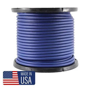 GP Car Audio True 4 AWG 100% OFC Pure Copper Power/Ground Wire Blue Lot - Picture 1 of 3