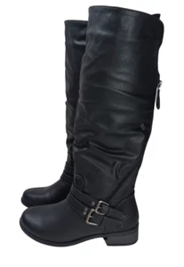 XOXO Footwear Women's Manuel Regular calf Boots Balck Size US 5/ EUR35.5 Uk 2.5 - Foto 1 di 9