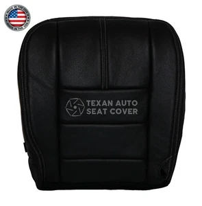 2008 2009 2010 Ford F250 F350 4X4 2WD Passenger Bottom Leather Seat Cover Black - Picture 1 of 7