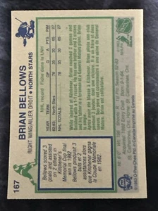 1983-84 O Pee Chee 167 Brian Bellows Minnesota North Stars Rookie Card - Picture 1 of 1