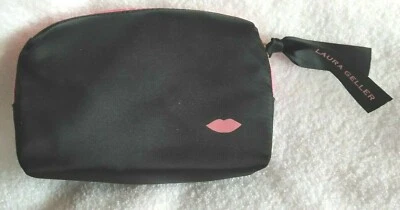 Laura Geller черный и розовый косметики сумка 6 3/4» x 4 1/4» - Изображение 1 из 4