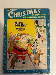 Merry Christmas Story and Coloring Book Ball Store Promo Giveaway Catalog 1960 ? - Picture 1 of 5