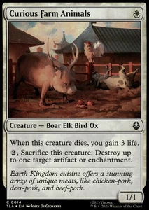 Magic The Gathering - Curious Farm Animals 14 Avatar: The Last Airbender C - Lámina - Imagen 1 de 2