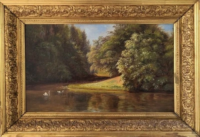 Christian Berthelsen (1839-1909): "Día de verano en el jardín Frederiksberg" (1895) Foto 1 de 4