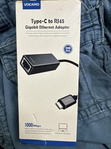 USB-C auf Ethernet Adapter USB-C Thunderbolt 3 - Neu - USB Typ-C auf RJ45 Gigabit - Bild 1 von 3