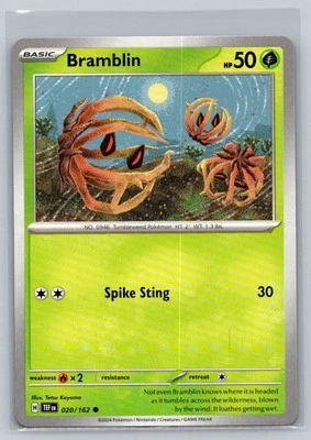 Bramblin #020/162 SV05: Temporal Forces Common - Pokemon Cards C89 - Image 1 of 2