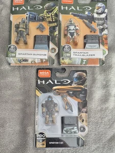 Mega Construx Halo Infinite Spartan Gungnir Spartan CQC Spartan Trailblazer New - Picture 1 of 4