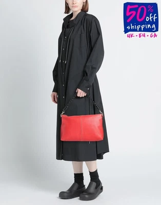 PVP €241 INNUE' Bolso Hobo de Cuero Correa Desmontable Dos Tonos Hecho en Italia - Imagen 1 de 4