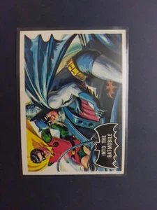 1966 Topps Batman Black Bat Into The BatMobile #8 EX - Picture 1 of 2