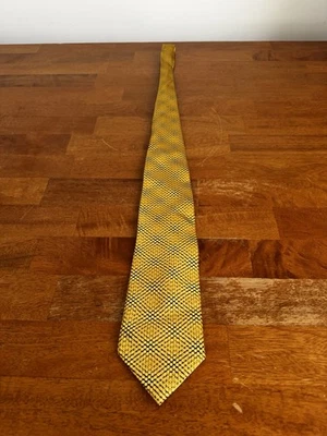 Corbata para hombre Carlos Santana dorada negra seda Foto 1 de 4