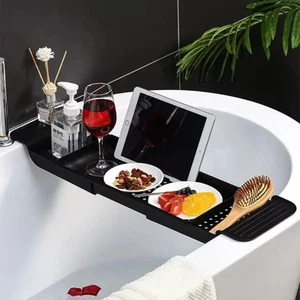 Retractable Bathtub and Kitchen Sink Storage Rack Shelf - Picture 1 of 9