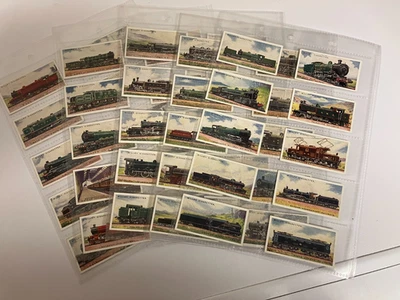 RAILWAY ENGINES WILLS CIGARETTE CARDS FULL SET OF 50 - Image 1 of 4