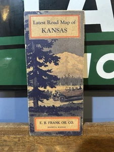 1927 Skelly EB Frank Oil Co Road Map: Kansas USED - Picture 1 of 4