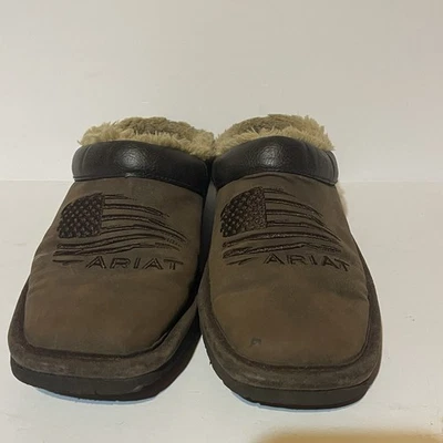 Zapatillas Ariat Patriot para niño talla L 3/4 marrón gamuza piel sintética punta cuadrada sin cordones Foto 1 de 4