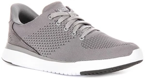 Zapatilla de hombre Kizik Lima Handsfree Extra Cushy Knit con cordones en gris US 5 - 6 - Imagen 1 de 6