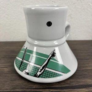 Vintage 1980s Feltman Langer 1984 Tennis No Spill Coffee Mug “Bearly Surviving” - Picture 1 of 20