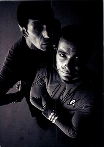 Signed Fotograph Leonard Nimoy, William Shatner WITH COA /// Autogramm Autograph - Bild 1 von 3