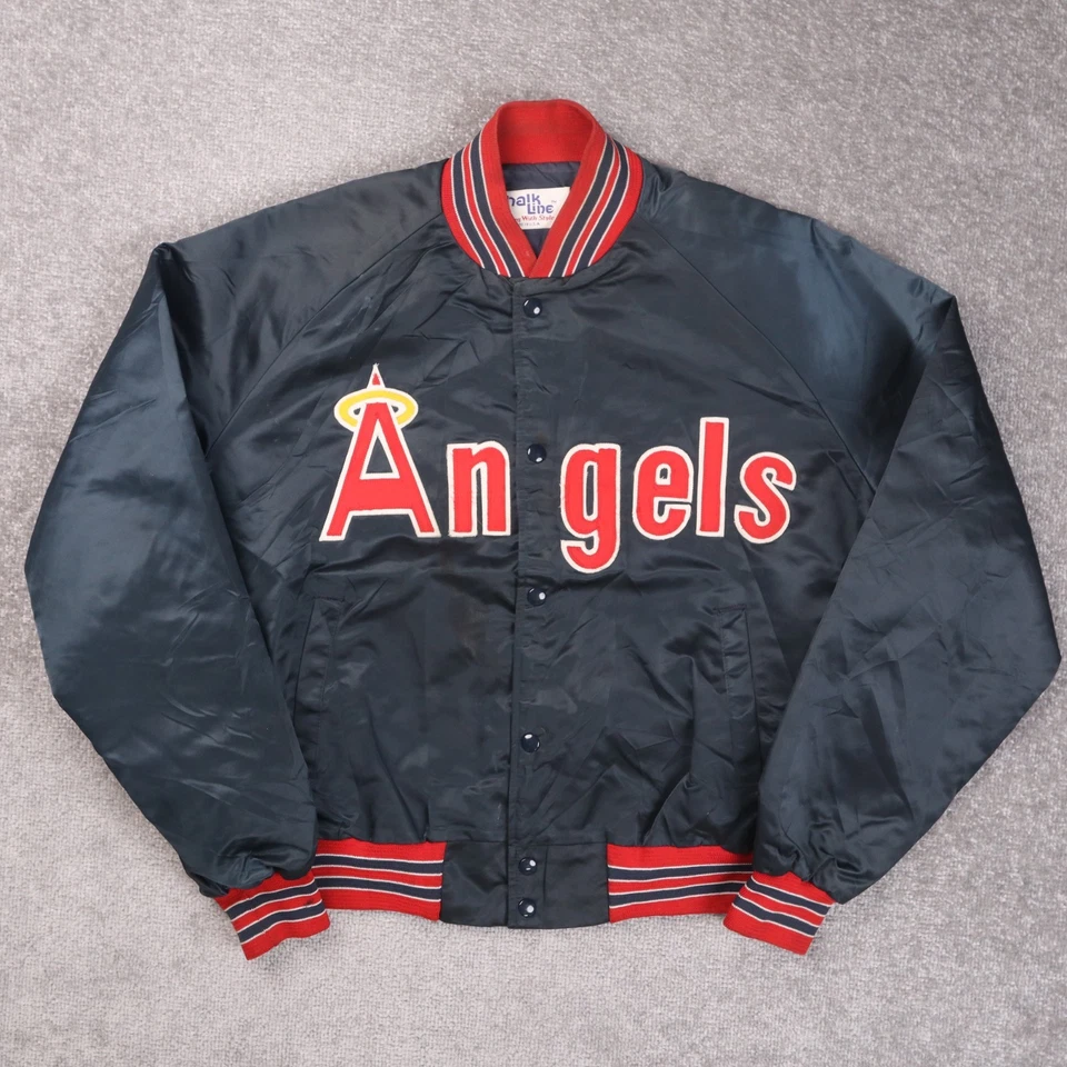 Chaqueta de béisbol vintage de los 90 Chalk Line Angels con botones para mujer Foto 1 de 4