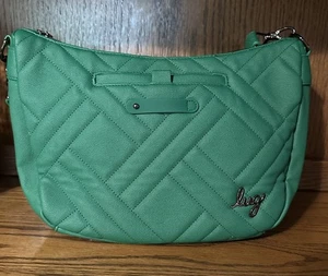 Lug Harmony Matte Luxe Purse with Crossbody Strap Emerald Green - Picture 1 of 23