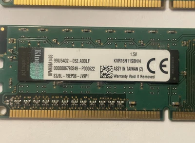 Kingston KVR16N11S8/4 (4 GB, PC3-12800 (DDR3-1600), DDR3 SDRAM, 1600 MHz,... - Image 1 of 2
