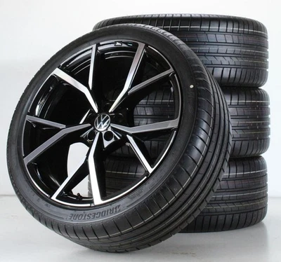 VW Touareg R Sommerräder 22 Zoll Felgen Estoril schwarz gl Alufelgen 760601025AE - Bild 1 von 4