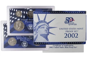 2002 Clad Proof Set U.S. Mint Original Government Packaging OGP COA - Bild 1 von 1
