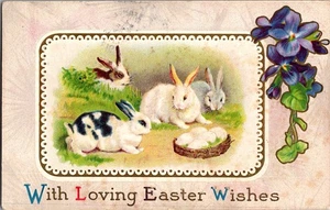 Postcard - With Loving Easter Wishes - Picture 1 of 2