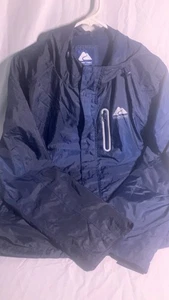 OZARK TRAIL Unisex M/L Windbreaker Regenjacke Kapuze gefüttert Full Zip + Druckknöpfe - Bild 1 von 5