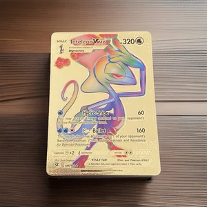 Pokémon Karte Rainbow Inteleon VMAX Gold Foil Fan Art - Bild 1 von 2