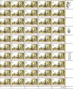 #1479 DRUMMER MINT SHEET.  F-VF NH. BCV $11.50 - Picture 1 of 1