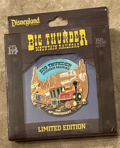 D23 Expo BIG THUNDER MOUNTAIN RAILROAD 40th Anniversary Jumbo Pin LE 500 Disney - Picture 1 of 4