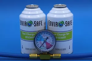 Carga de tinte para R1234yf, UVdye, Enviro-Safe, R1234 carga de tinte con medidor - Imagen 1 de 3