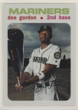 2020 Topps Heritage Chrome White Refractor /71 Dee Gordon #THC-405