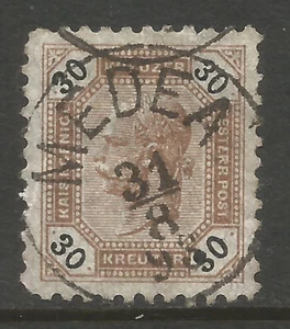 π― OSBURGH β AUSTRIA / CROATIA. 30kr USED MEDEA POSTMARK. - Picture 1 of 1
