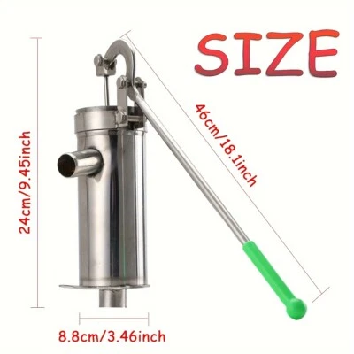 Bomba de pozo manual 1 pieza, bomba manual de pozo profundo bomba de succión de agua Foto 1 de 4