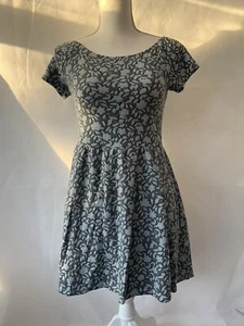 Topshop Petite Blue Floral Dress Size 10 Womens - Picture 1 of 12