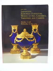 Christie's Auction Catalog Important European Furniture Ceramics Art May 2005 NY - Picture 1 of 10