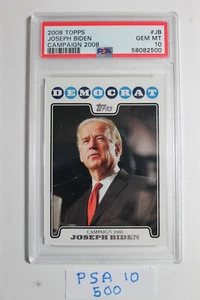 2008 Topps Campaign 2008 Joe Biden Joseph Biden #C08-JB PSA 10 MINT - Bild 1 von 2