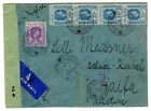 1944 Mauritius Jewish Internment Camp Cover To Haifa Palestine Lilli Meissner
