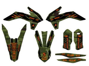 2015 SXF APACHE Green Senge Graphics Kit Compatible with KTM - Picture 1 of 10