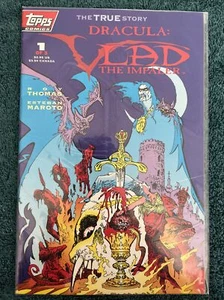 THE TRUE STORY DRACULA VLAD THE IMPALER 1 OF 3 TOPPS COMIC 1993 W/Collector Card - Picture 1 of 2