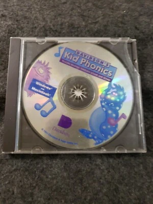 Davidsons Kid Phonics CD Teaches Reading Sound & Song Windows P/C Mac 1994.(SB5) - Image 1 of 4