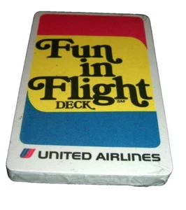 DIVERTIDO EN CUBIERTA DE VUELO United Airlines Souvenir Juego Tarjetas Hecho en EE. UU. NUEVO EN PAQUETE De colección - Imagen 1 de 2