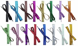 Acclaim Cordones Plano Zapatillas 110cm Pr Doble Grosor Metálico con Purpurina - Imagen 1 de 56