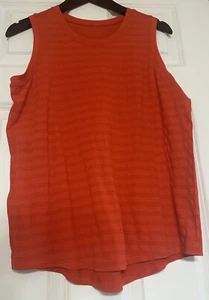 DSG Women's Seamless Jacquard Tank, Ginger Orange, Large - Picture 1 of 3
