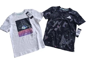NWT Adidas Boys T-shirts Bundle Size 7 - Picture 1 of 3
