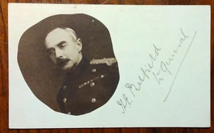 Lt General Sir Herbert Eversley Belfield (1857-1934) Signed Inscribed Photo Card - Picture 1 of 2