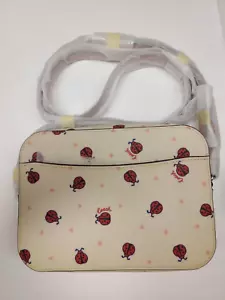 Coach Mini Camera Bag With Ladybug Print, Cream, Off White ~ NWT 3Z - Picture 1 of 19