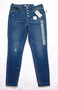 Old Navy ― 12 ― Rockstar Super Skinny High Rise Secret-Slim Button Fly Jeans Neu mit Etikett - Bild 1 von 7