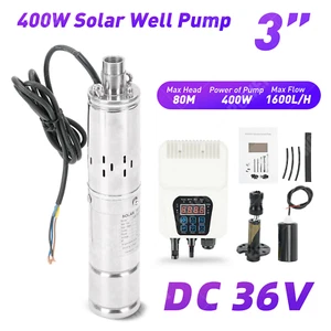 3" 36V 400W DC Screw Solar Bore Water Pump Submersible MPPT Farmland Irrigation - Picture 1 of 15